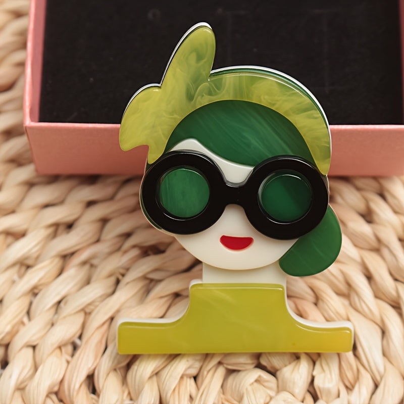 Ayollar uchun akril broshlar, chiroyli, nafis, punk moda aksessuarlari