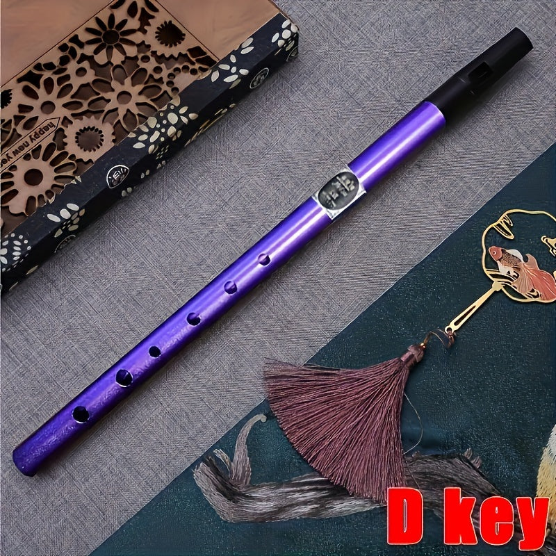 Beginners va professional uchun alyuminiy irish fleyta, C D o'lchovli, laklangan, qizil, ko'k, yashil, to'q purple