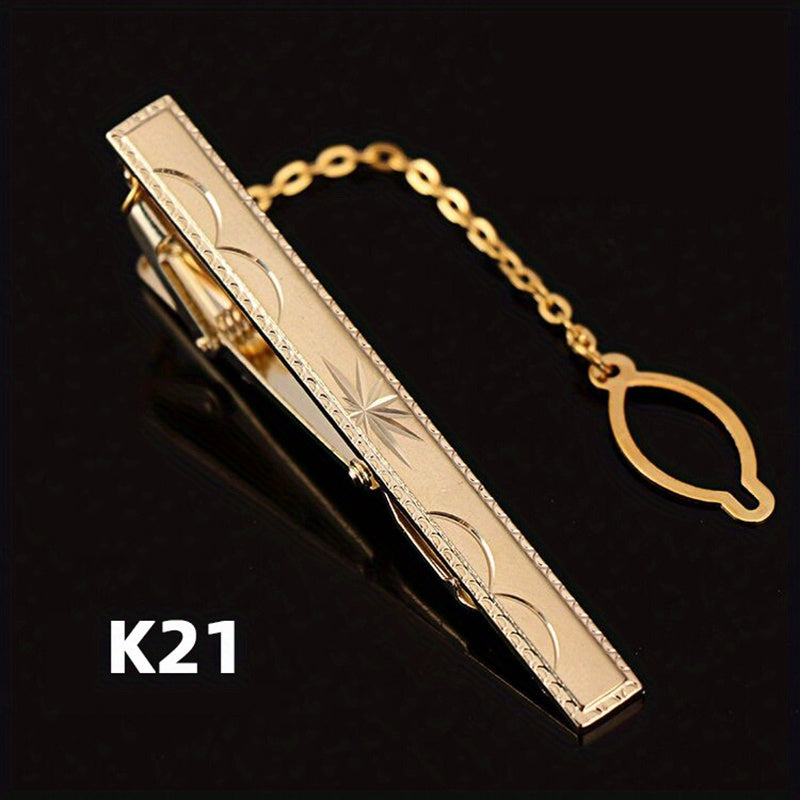 Men's Tie Bar Clip for Business and Weddings Stainless Steel Slim Tie Pin