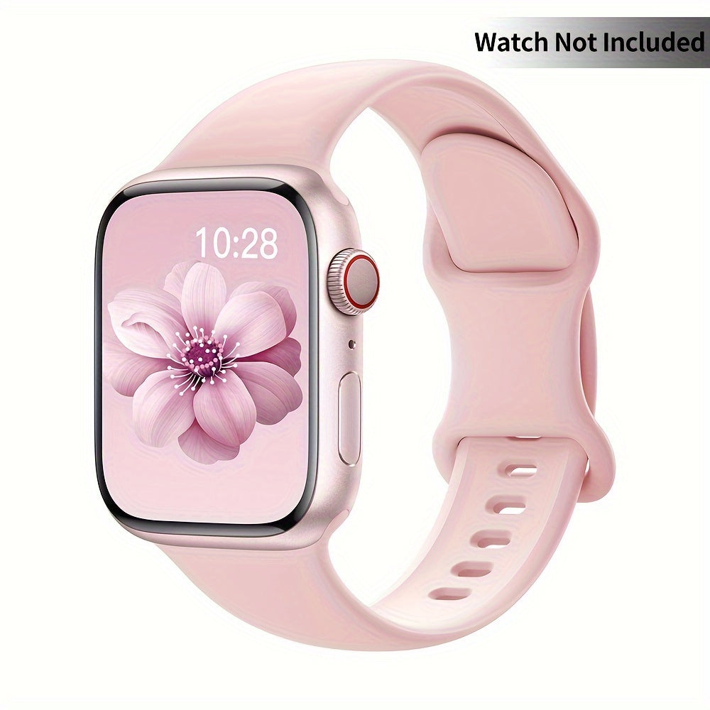 Waterproof Silicone Watch Strap with Buckle for 38/40/41mm and 42/44/45/49mm Apple Watch Compatible with Series 1-9 and Ultra Sports Replacement Band for Men Women