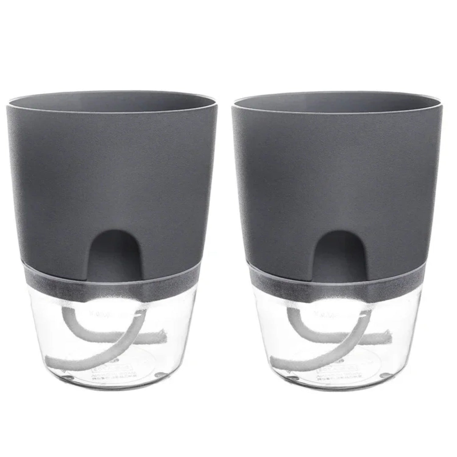 6 ta o'z-o'zini sug'oradigan o'simlik idishlari, ikki qatlamli dizayn, engil plastik idishlar, ip tizimi va ichki bog'dorchilik uchun oson quyish porti.