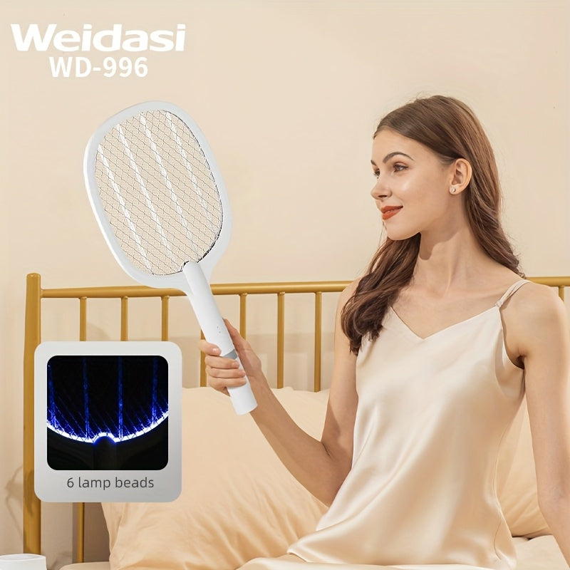 Electric Mosquito Swatter and Light Trap for Home Use, Portable USB Battery Powered