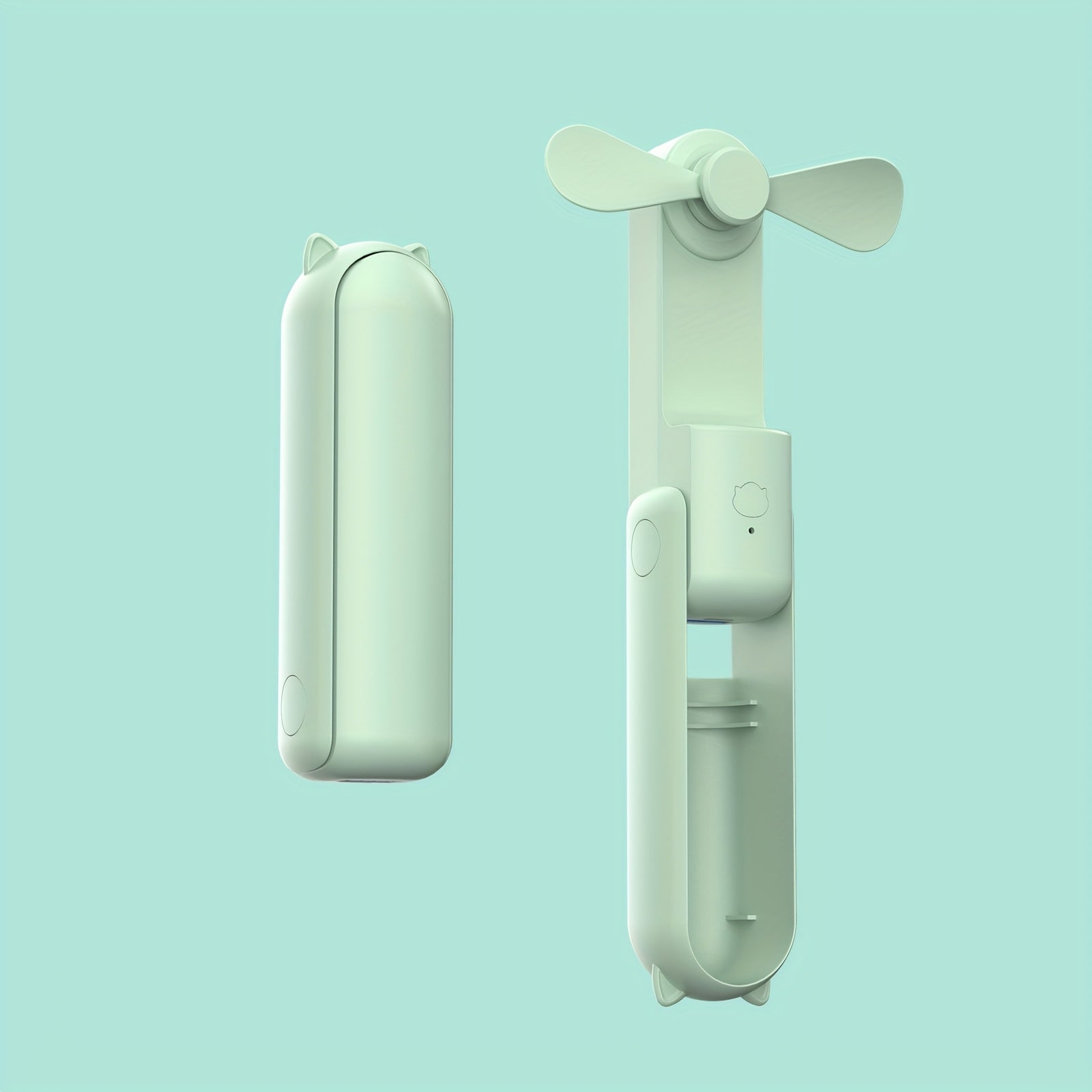 Mini Handheld Fan USB Charging 1200mAh Battery 3 Speed Portable Travel Outdoor