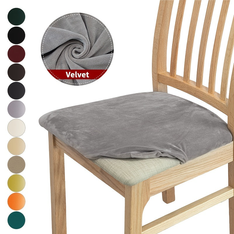 Velvet Dining Chair Slipcovers for Home and Event Decor, 1 Piece