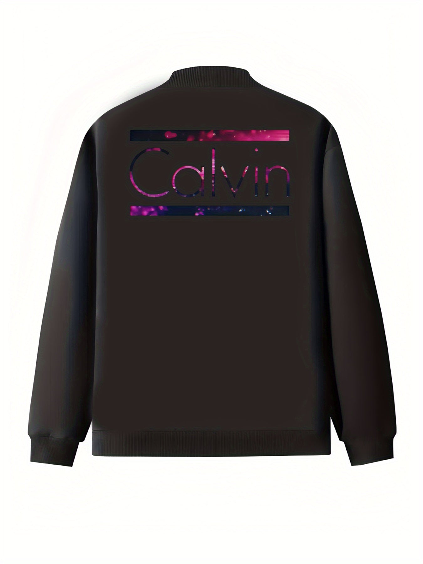 Plus Size Women's Casual Baseball Collar Zip-Up Jacket Black Pink All-Season Outerwear