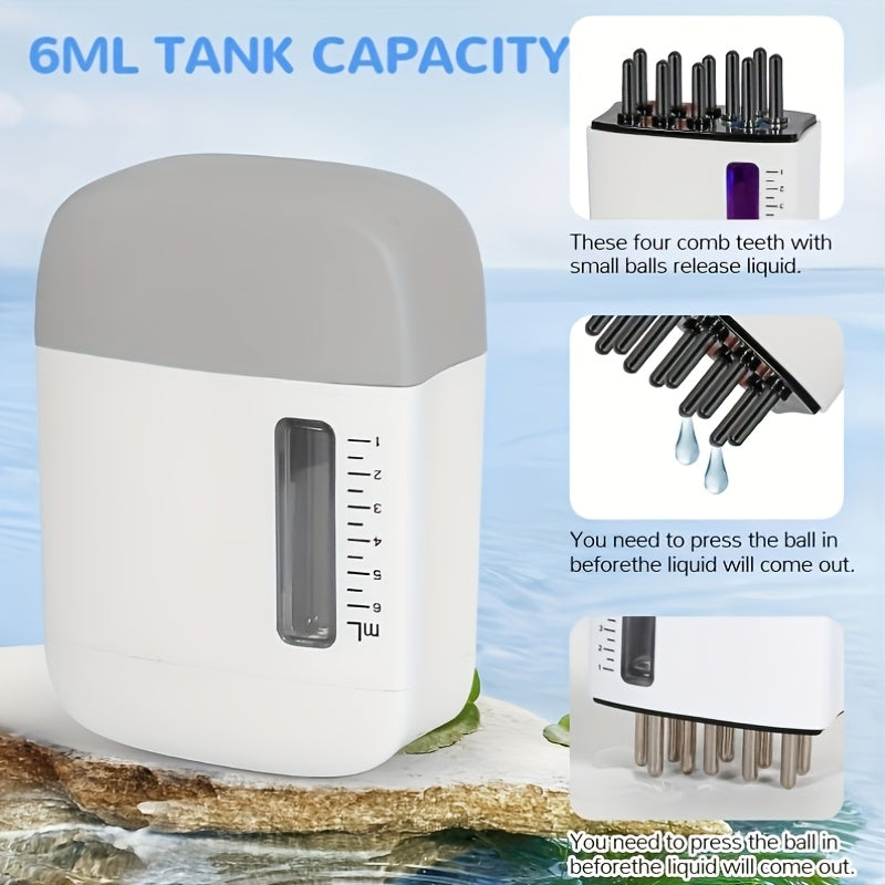 2-in-1 Electric Hair Oil Diffuser and Scalp Massager with Essential Oils