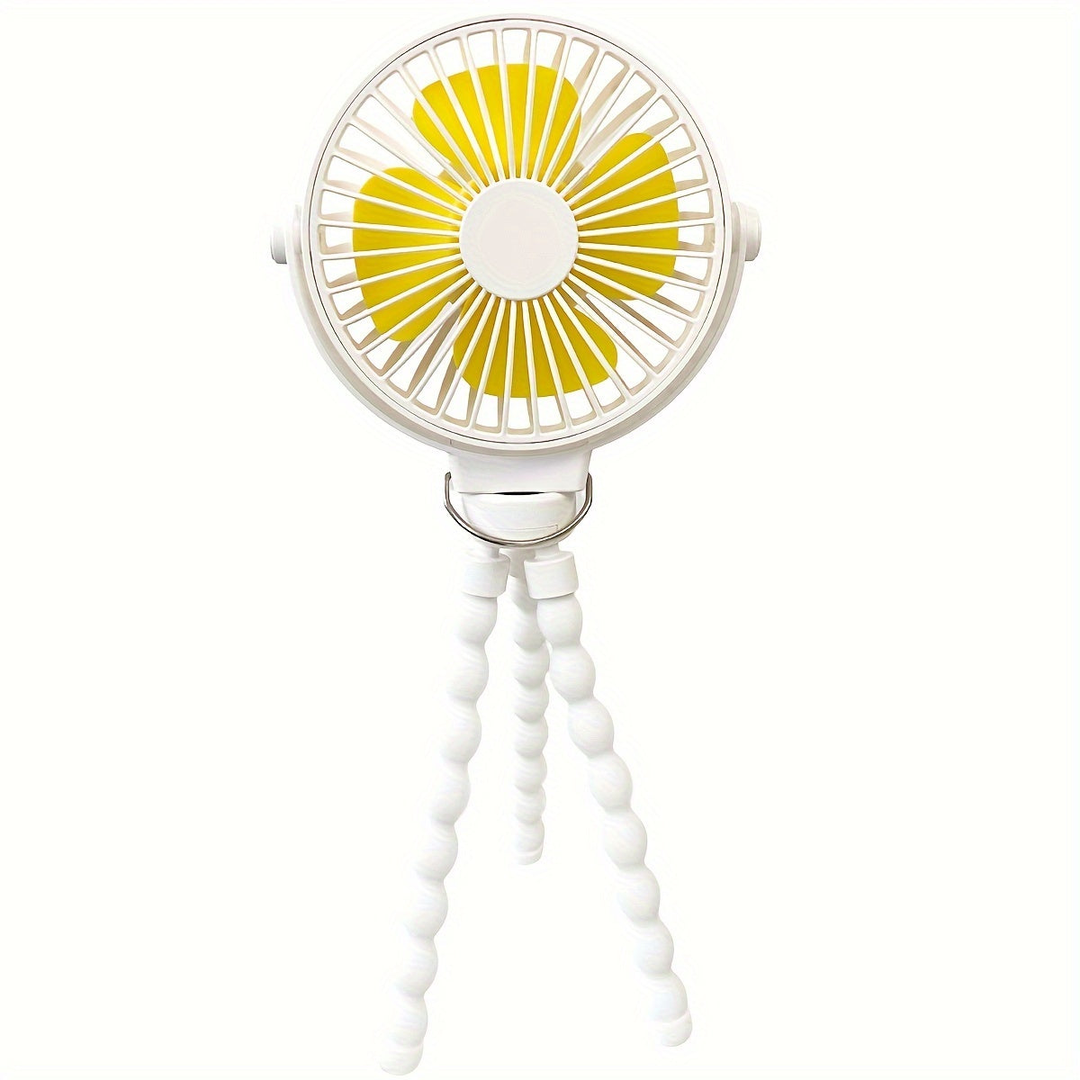 Mini Clip-On USB Fan with Flexible Legs Rechargeable Portable Personal Stroller Fan
