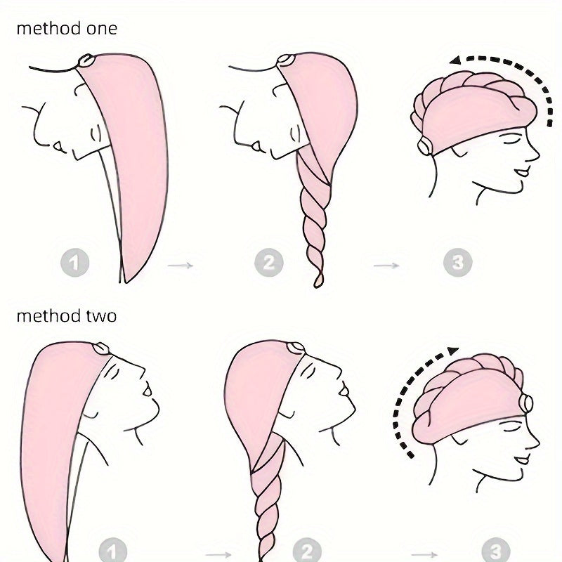 Microfiber Hair Towel for Fast Drying Anti-Frizz and Static Bathroom Use