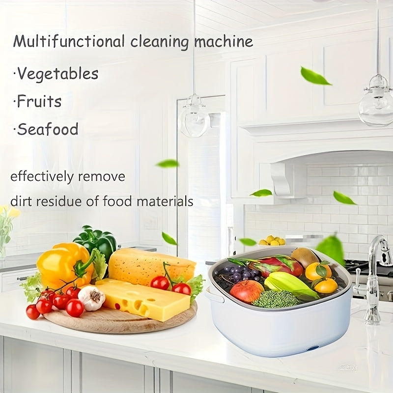 Meva, sabzavot, dengiz mahsulotlari uchun batareyali tozalash mashinasi ABS bardoshli oshxona foydalanish uchun