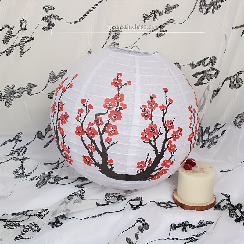 Faroles chinos de estilo antiguo para el Festival de Medio Otoño y el Día Nacional con temas de ciruelo, orquídea, bambú y crisantemo