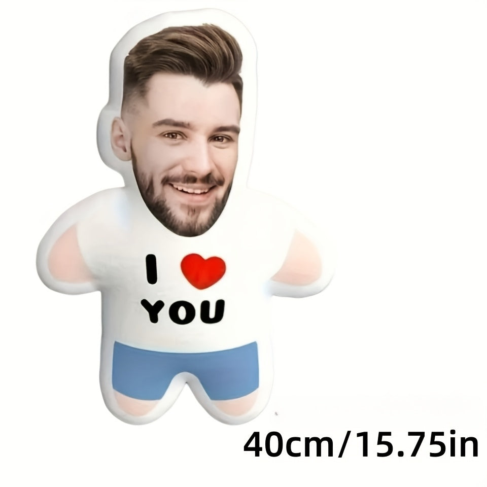 Персонализированная мини-игрушка-кукла с мягкой подушкой "Я тебя люблю" — мягкая и уютная подушка на День святого Валентина, гипоаллергенная