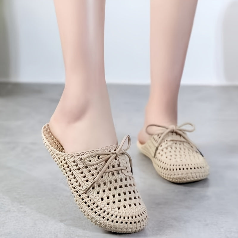 Ayollar yozgi slip-on sandallari, sirpanishga qarshi, havuz partisi uchun, kundalik flatlar