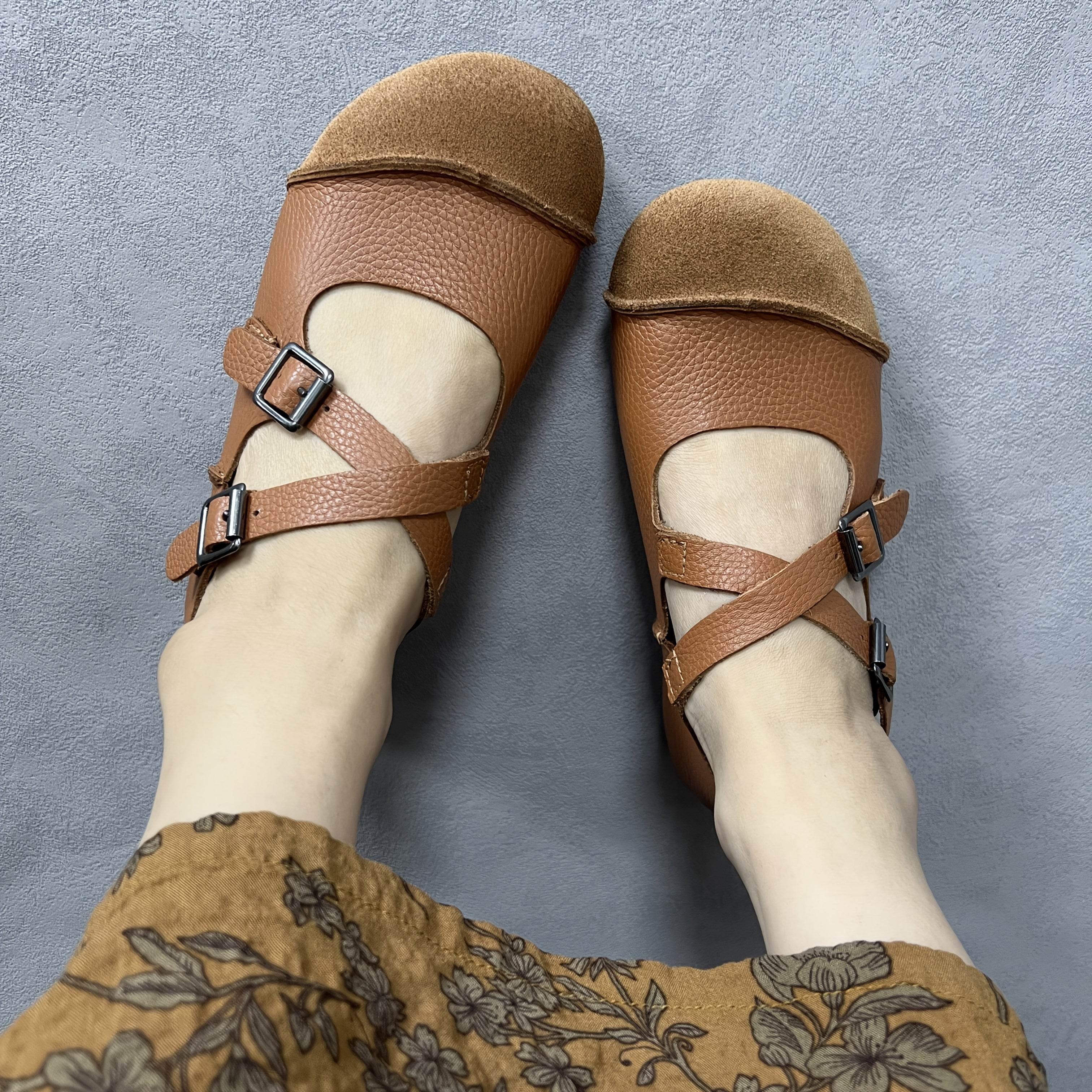 Women's Breathable Flat Shoes Casual Slip-On All-Season Mary Janes