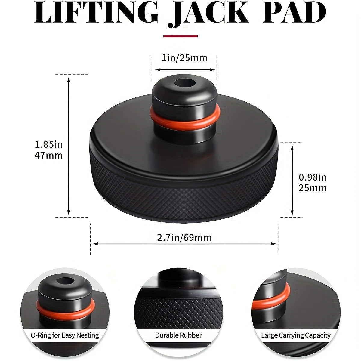 Juego de 4 almohadillas elevadoras para Tesla Model S, caja de almacenamiento segura