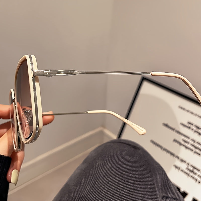 Градиентные квадратные солнцезащитные очки для мужчин и женщин, антибликовое вождение, пляжный отпуск