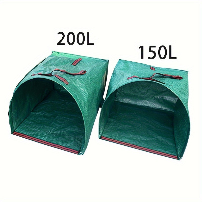Reusable Yard Waste Bags 150L 200L Half Circle Leaf Collection Bins