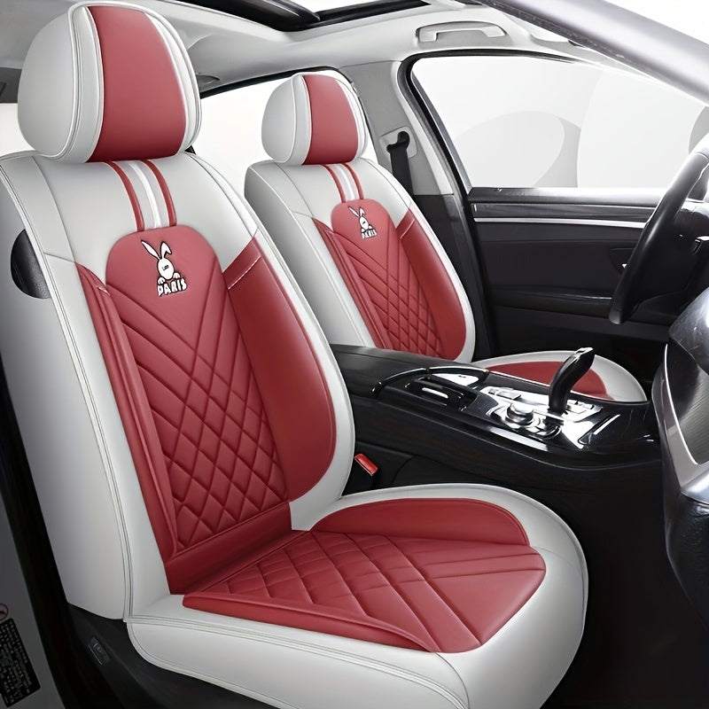 Universal 5-Color PU Leather Car Seat Covers All-Season Ventilated