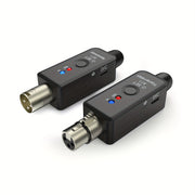 Wireless Microphone System 2.4GHz with XLR Adapter USB Rechargeable for Audio Mixing