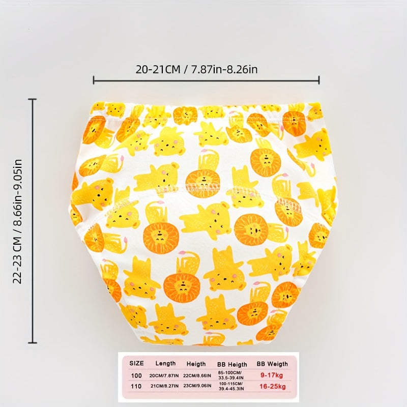 Bolalar uchun kiyimlar, hojatxona o'rgatish uchun 3 ta nafas oladigan paxta gazli yuviladigan kichkina bolalar uchun pamperslar kiyimlari to'plami