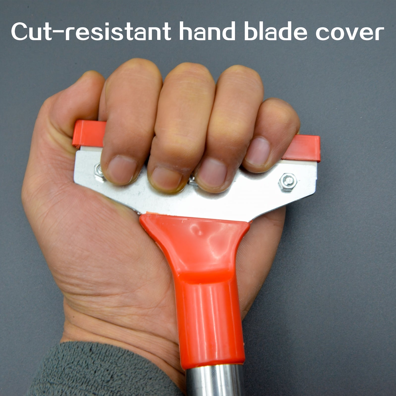 Set of 2 Multipurpose Cleaning Tools Scraper and Work Gloves for Walls and Floors