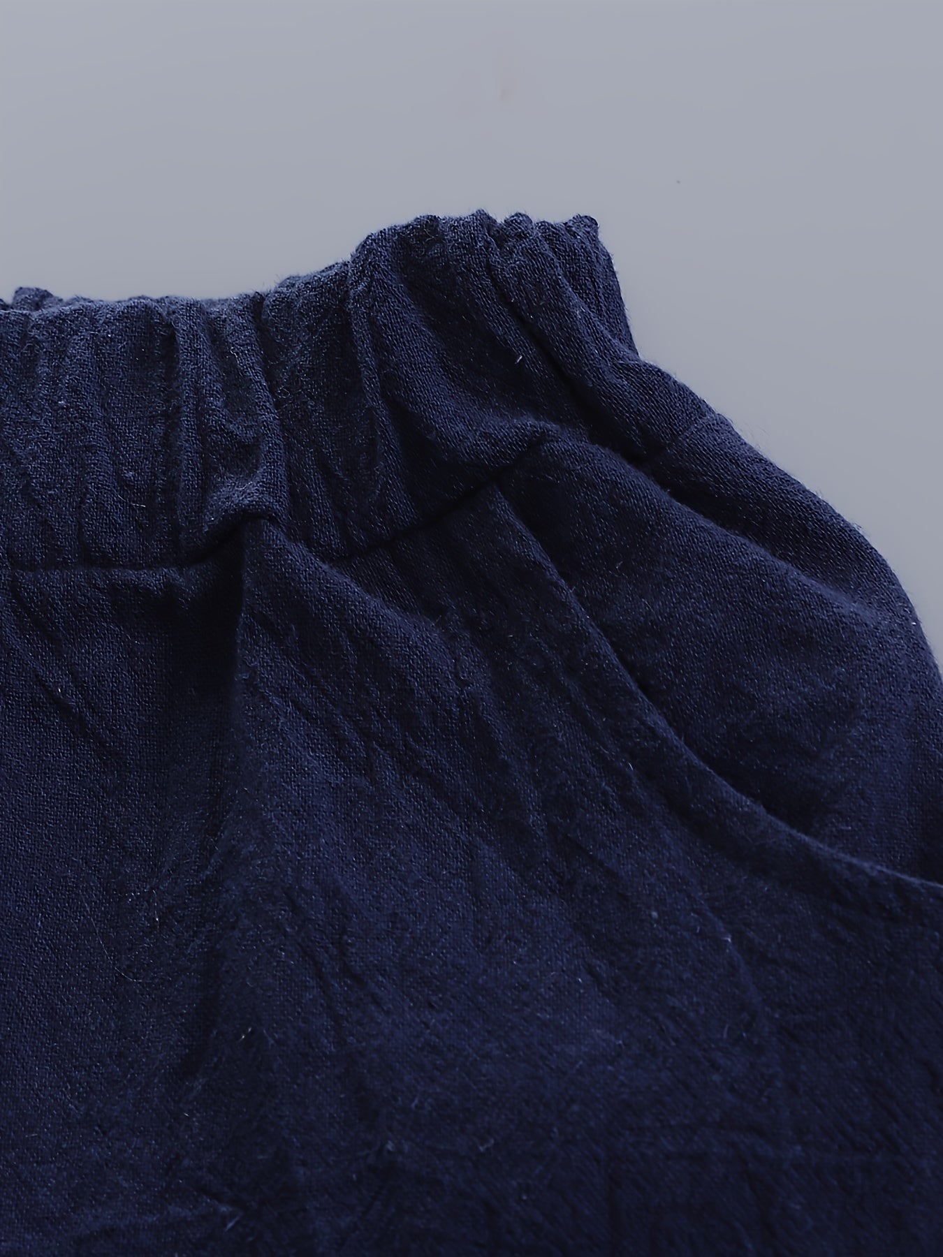 Boys Summer Outfit Cotton Short Set Cartoon Bear Print Woven Pants Outdoor Activities