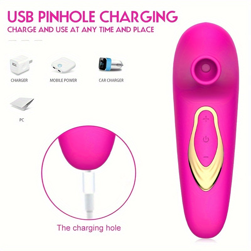 Female Rechargeable Clitoral Sucking Vibrator with Suction Stimulator