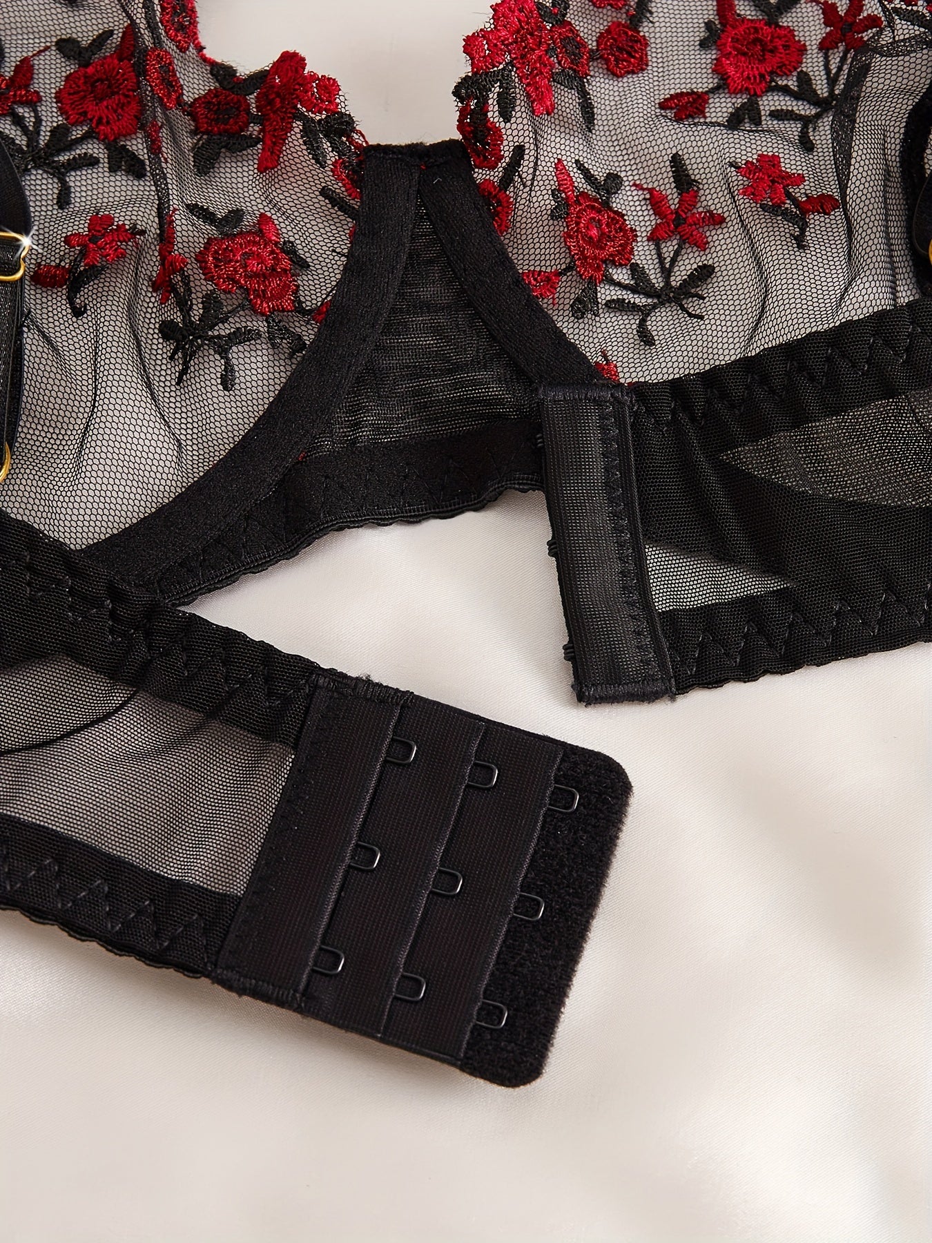 Комплект нижнего белья с цветочным принтом plus size, комфортный, мечтательный, сексуальный бра, бюстгальтер