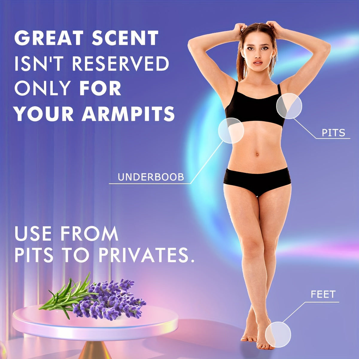 2.6oz Lavanda Deodorant Qalam - Faol turmush tarzlari uchun uzoq muddatli himoya, yangilovchi hid, tinchlantiradi va namlaydi.