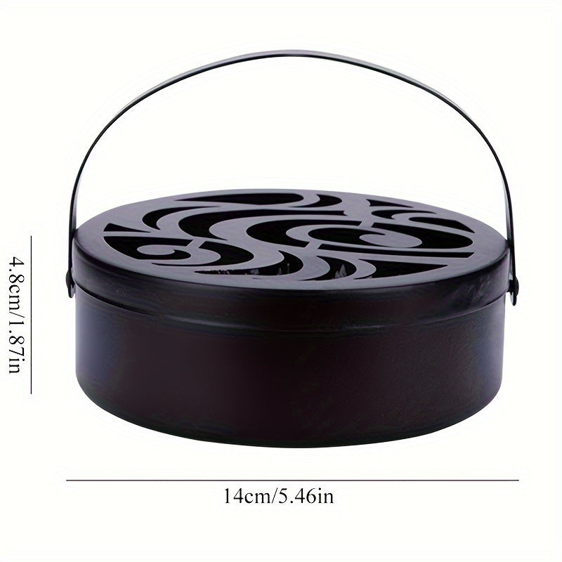 Mosquito Incense Coil Holder Metal Swirl Design for Indoor Outdoor Use