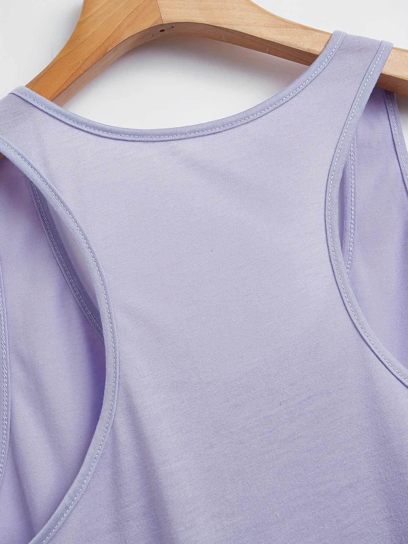Women's Plus Size Lavender Off-Shoulder Tank Top Breathable Sleeveless Workout
