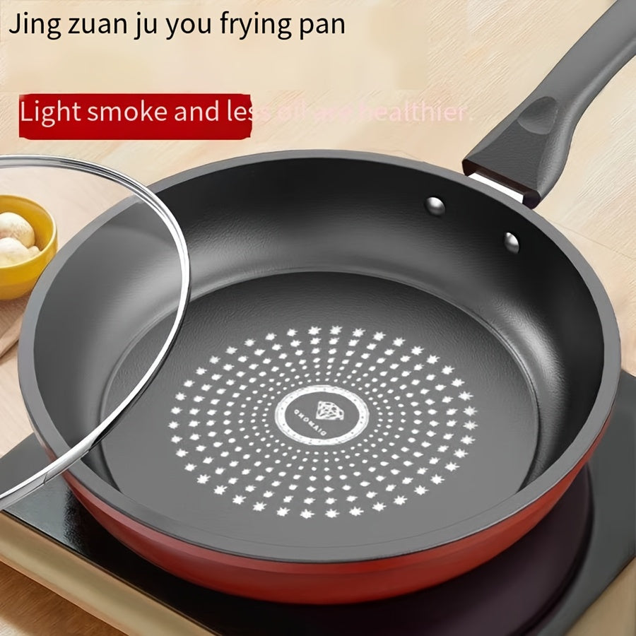 Cast Iron Skillet 24cm Non-Stick Maifan Stone Coating Dishwasher Safe for Gas and Electric Stoves