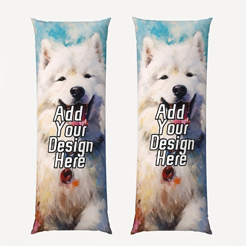 Ikkita tomonlama bosma maxsus foto tanasi yostiq qoplamasi - Yumshoq qisqa plush, zipli esdalik uy bezak sovg'asi, yubiley, Sevgililar kuni, Rojdestvo uchun - 14 yosh va undan katta do'stlar uchun mukammal - 50.8x137.16 sm o'lchami