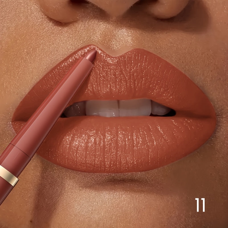 Women's Waterproof Nude Lip Liner, Matte, Long-Lasting, Retractable