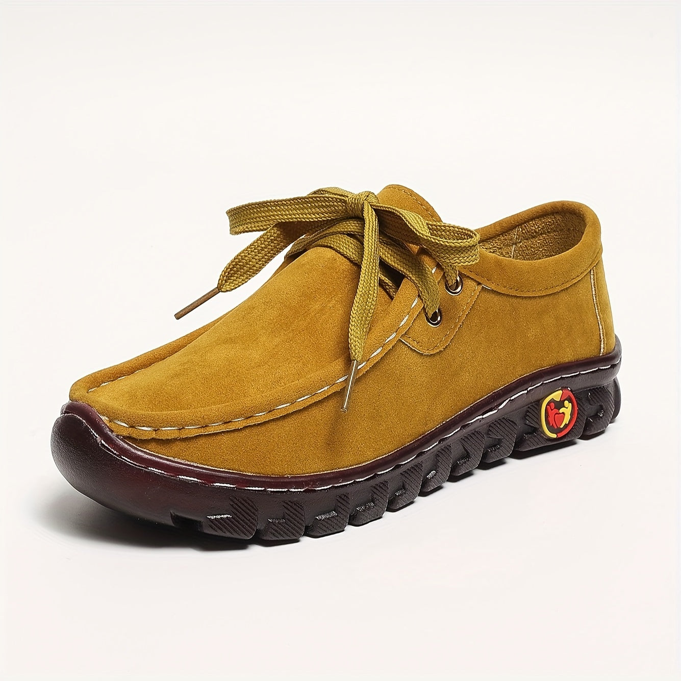 Women's Slip-Resistant Flat Shoes Breathable Fabric Casual Sneakers Blue Red Yellow