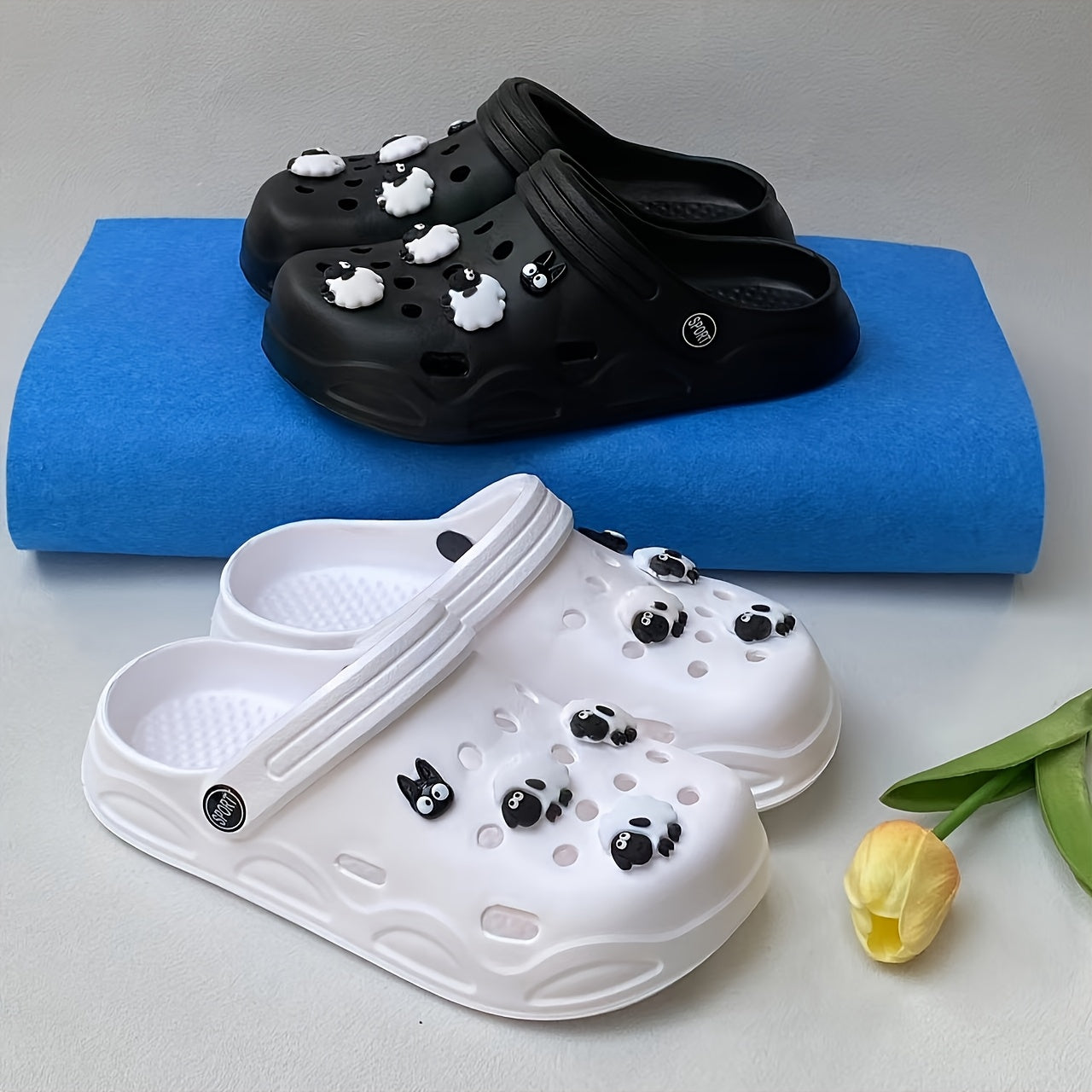 Women's Beach Flats EVA Ultra-Thin Summer Shoes for Holiday and Garden