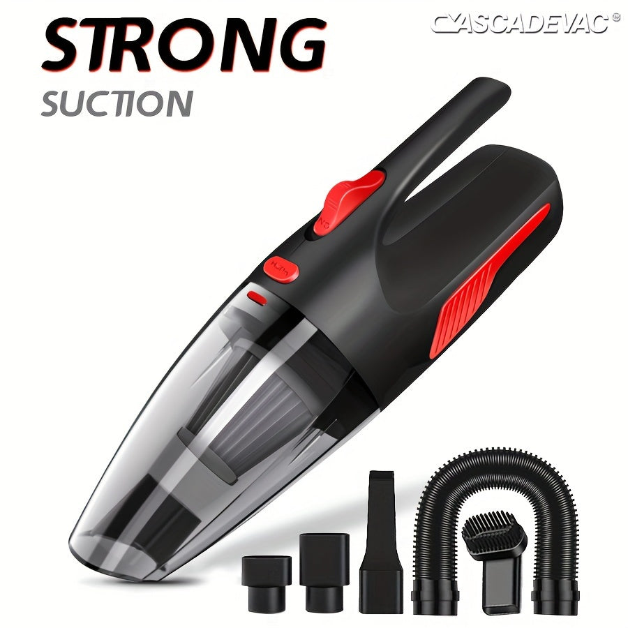 7-Piece Cordless Handheld Vacuum Cleaner Set for Home and Car Cleaning with Strong Suction