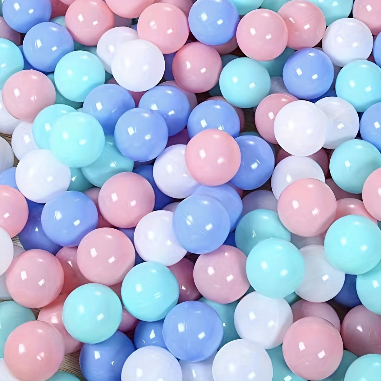 Set de bolas de océano para bebés y niños pequeños, no tóxicas, 100 bolas vibrantes y coloridas