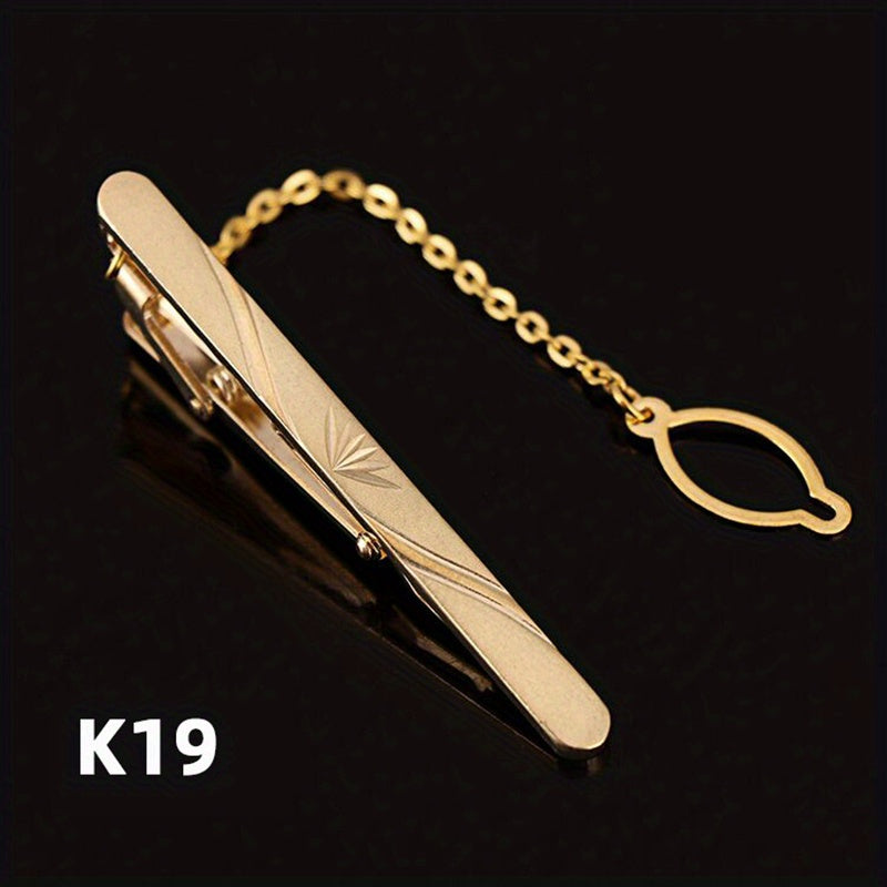 Men's Tie Bar Clip for Business and Weddings Stainless Steel Slim Tie Pin