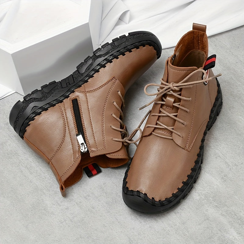 Women's Spring Autumn High Top Oxford Single Boots Comfortable Casual Shoes