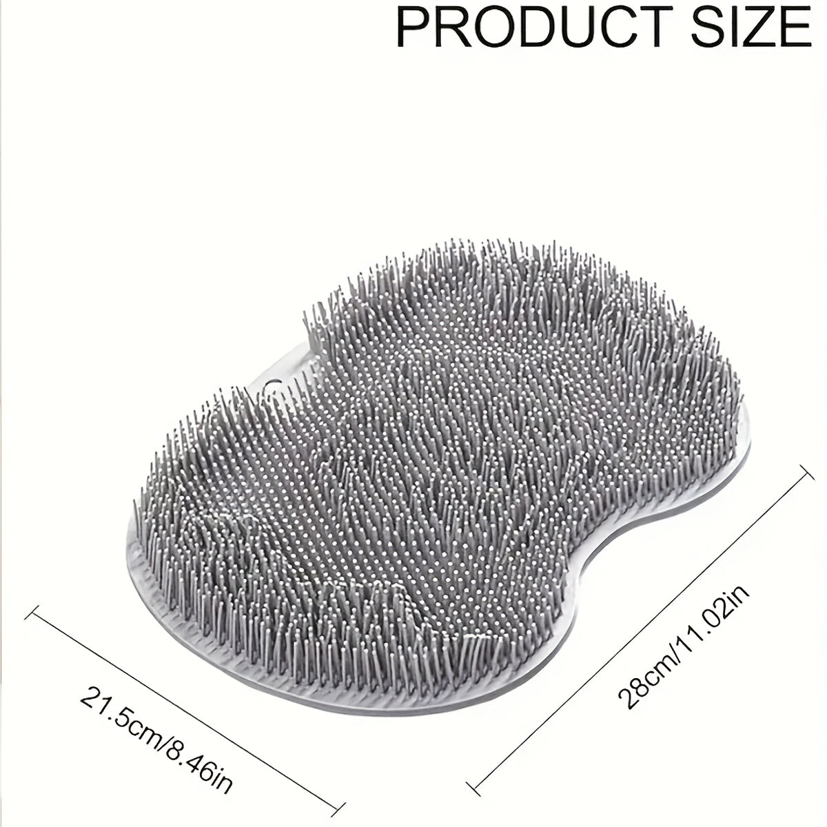 Silicone Foot Scrubber Pad with Suction Cup Non-Slip Exfoliating Shower Foot Brush