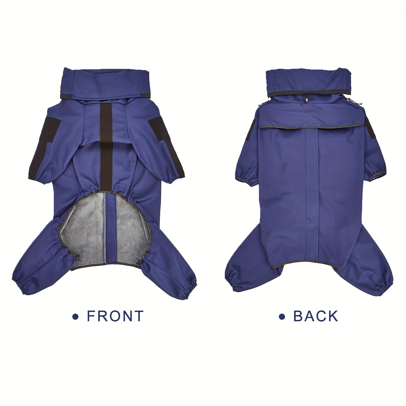 Зимняя собачья куртка с флисовой подкладкой, ветрозащитная и водонепроницаемая, подходит для собак от маленьких до крупных пород. Комбинезон на молнии для домашних животных.