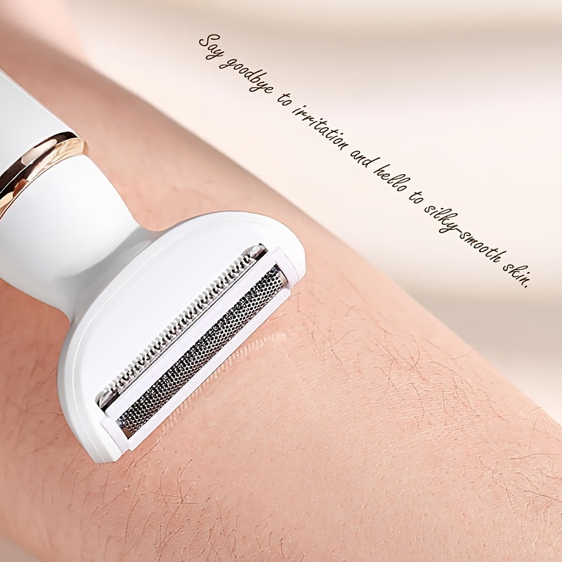 4-in-1 USB rechargeable electric hair remover for women bikini eyebrows nose legs portable shaver 500mAh