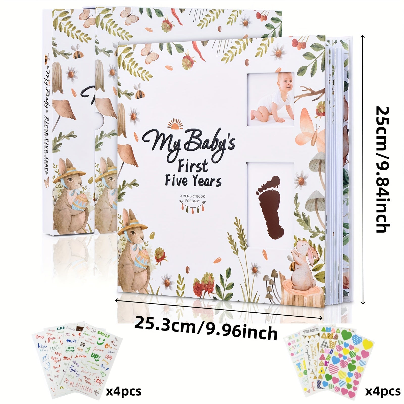 Большой ёмкости семейный DIY ручной ламинированный альбом для памятных и ростовых записей