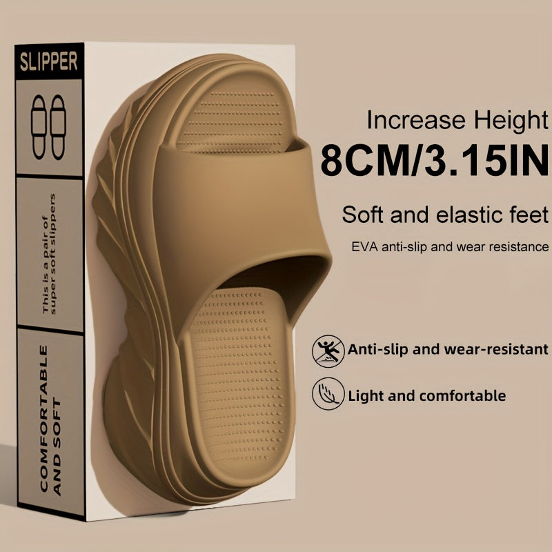 Women’s Summer EVA Slip-On Slippers Soft Non-Slip Open-Toe Pink Black