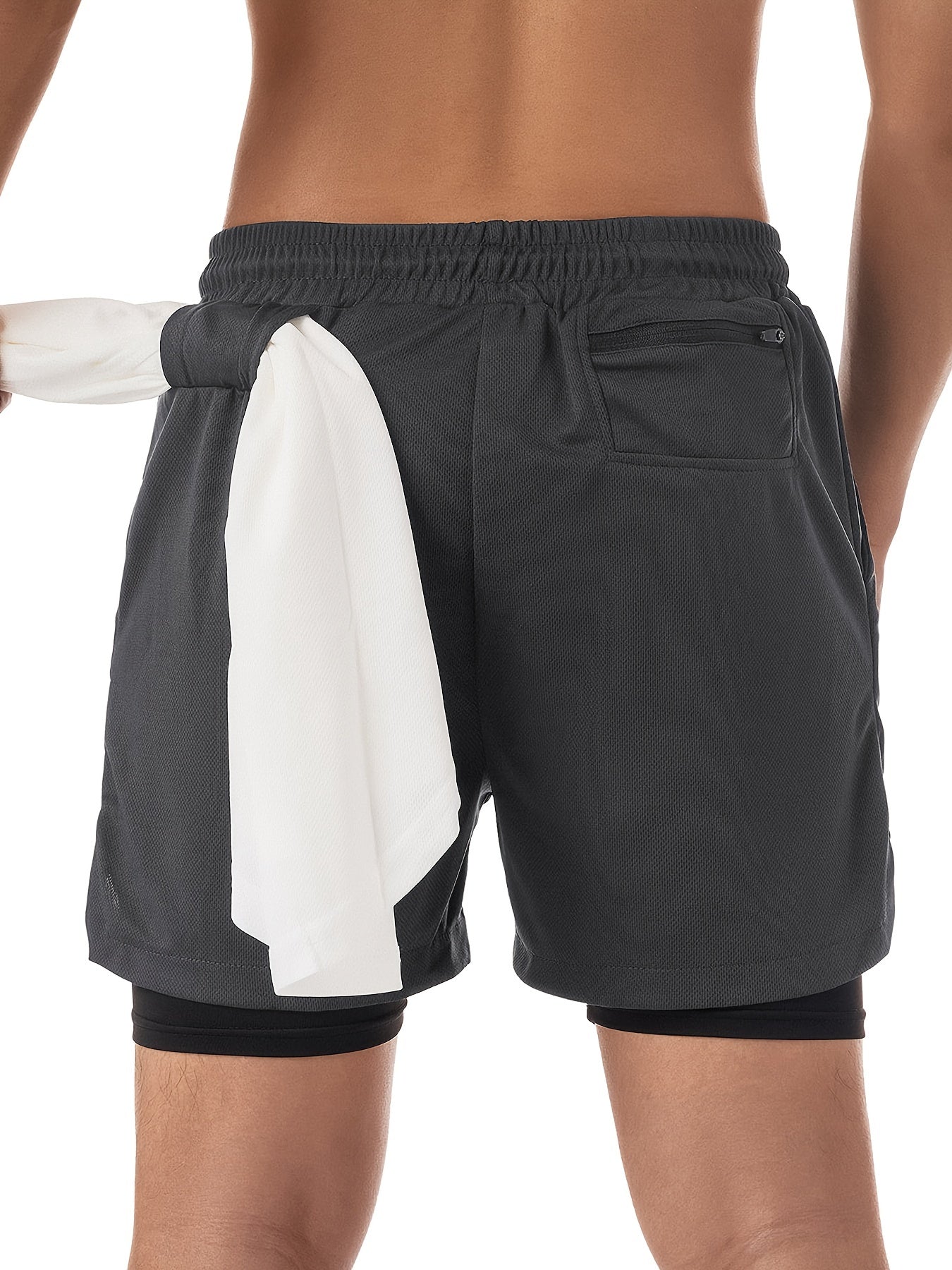 Conjunto de moda para hombre en poliéster con camiseta sin mangas con estampado de letras y pantalones cortos con cordón