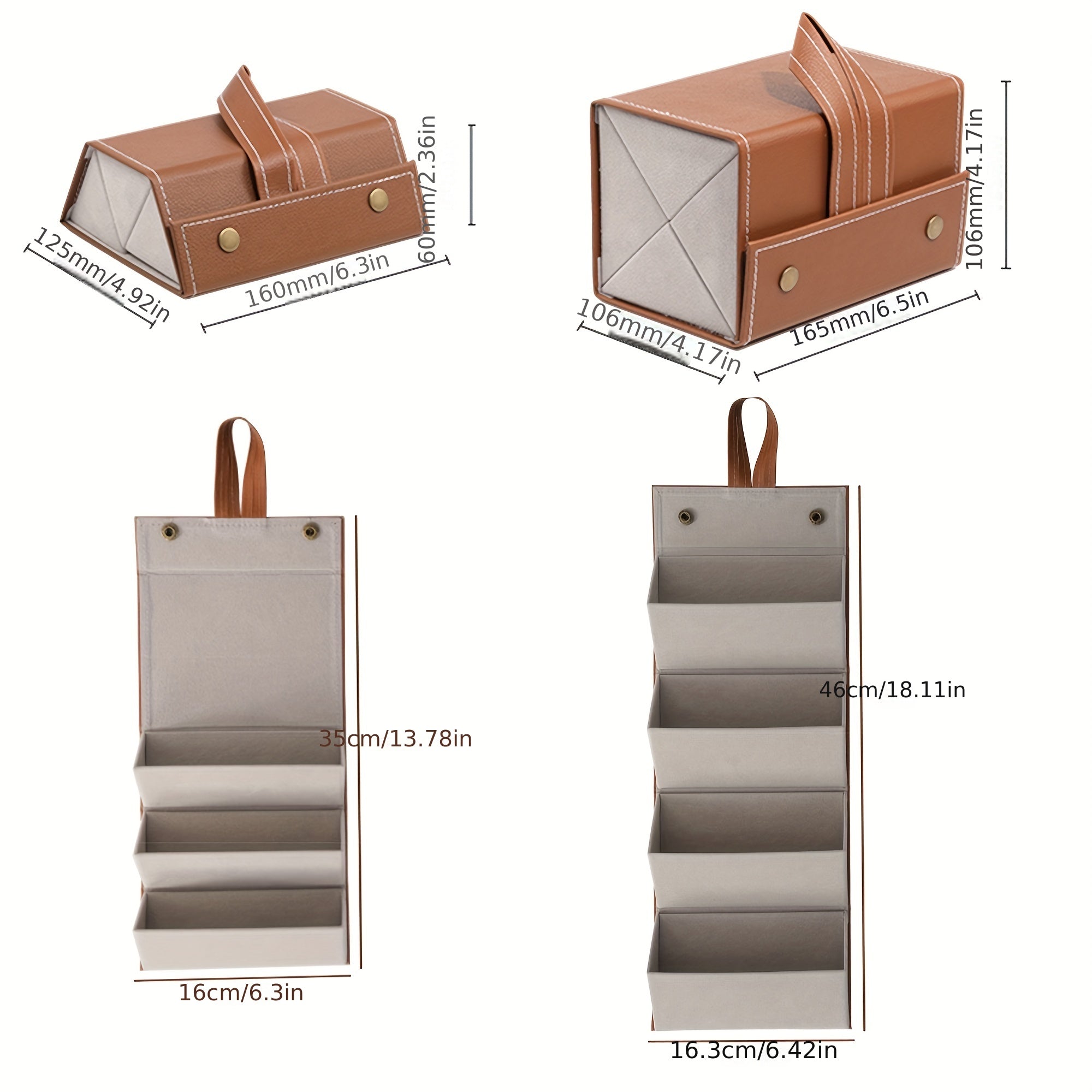 Sunglasses Storage Organizer with 3/4/5/6 Slots Foldable Travel Case Eyewear Holder