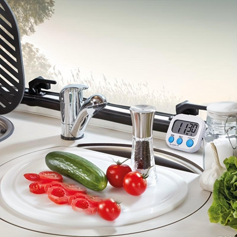 2/4 шт. магнитных цифровых кухонных таймеров с большим ЖК-дисплеем для готовки, выпечки, упражнений