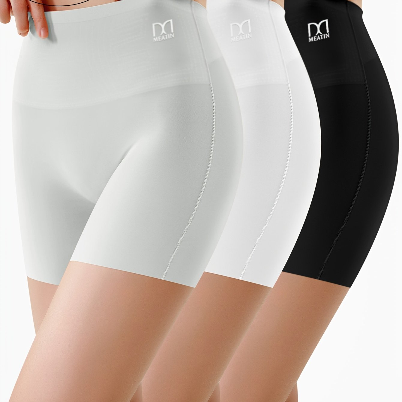 Women's High-Waist Tummy-Tightening Hip-Lifting Sports Boxer Shorts Underwear