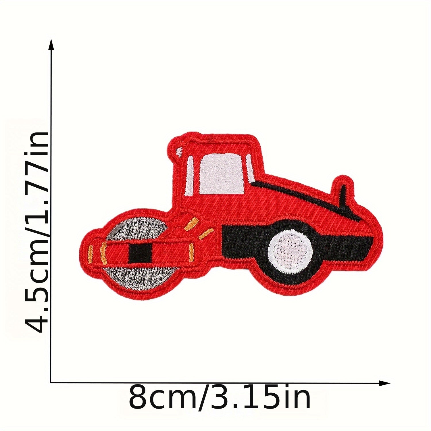 16pcs Cartoon Car Iron-On Patches for Clothing DIY Crafts Embroidered Appliques