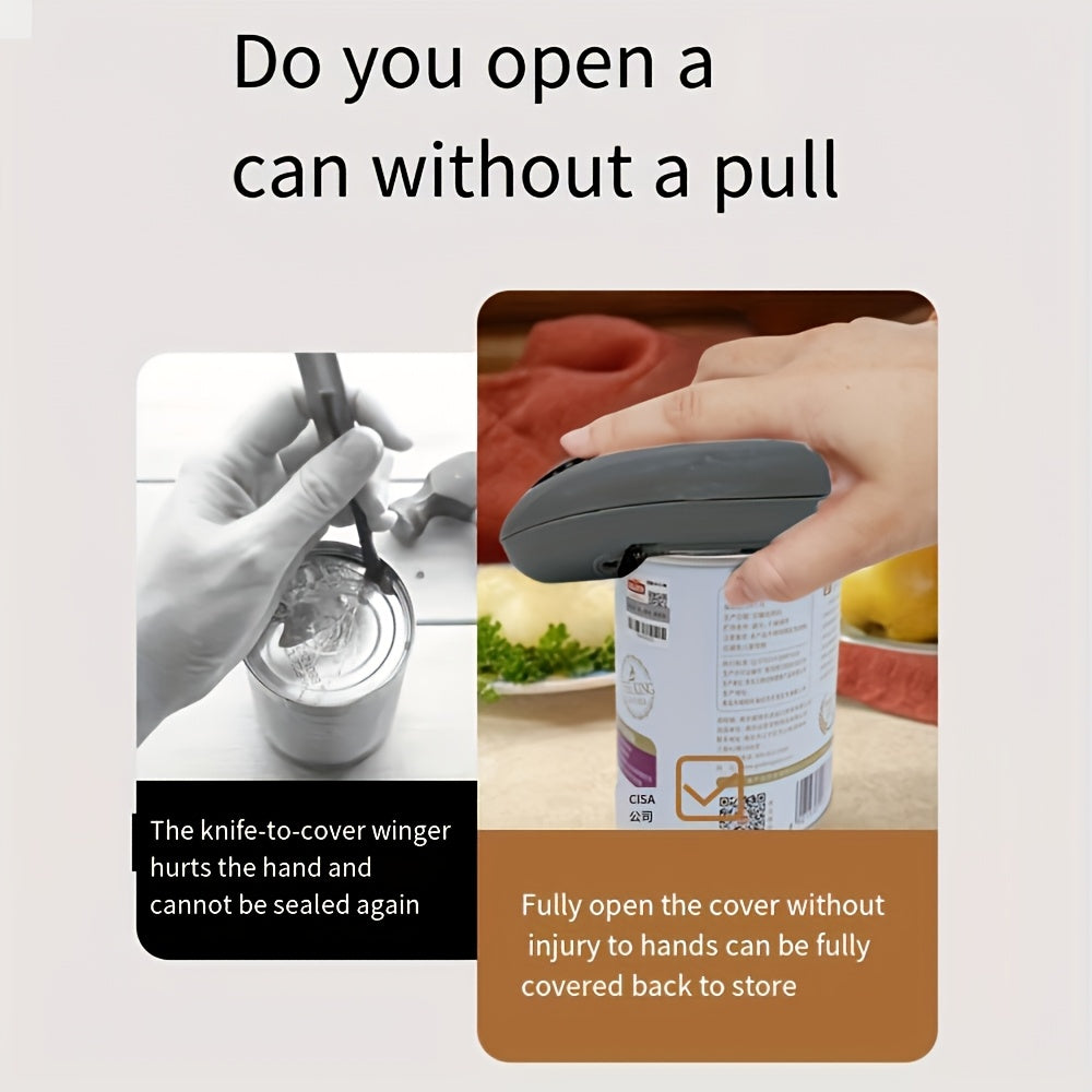 Avtomatik banko va shisha ochuvchi funksiyali elektr banko ochgich, qo'ldan foydalanmasdan tortish tugmasi, 2 AA batareyasi bilan ishlovchi (batareyalar kiritilmagan), bardoshli plastmassa material, uchun mukammal